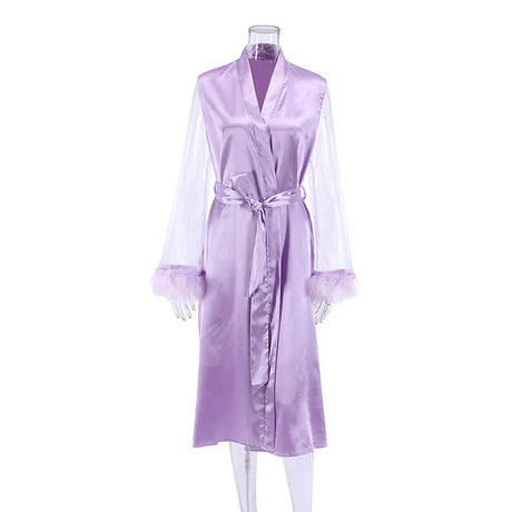 Personalized Bridesmaids Bride Robe Wedding Bachelorette for Bridal Team Gifts Shower Dressing Gown with Name Party Satin Robes