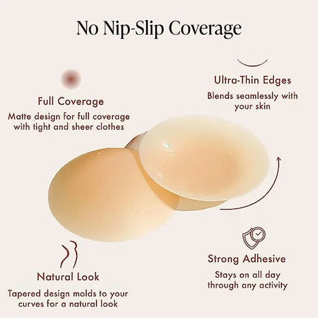 Invisible Nipple Cover Reusable Cover Ups Adhesive Silicone Nipple Pasties For Women Breast Petals Chest Stickers Sticky Bra Pad