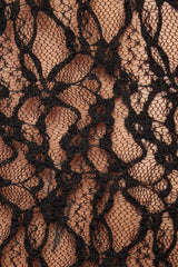 Women's Black Lace Bodysuit Y2k Long Sleeve Sheer Tops Fashion Slim Hollow Out See Through Mesh Blouses Sexy Lingerie Bodysuits