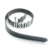 Sexy Punk Leather Customized Letters Belt Belly Chains Personalized Name Buckle Waistband Body Jewelry Cosplay Party Gift