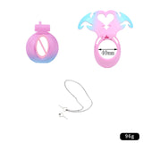 LICKER ABS Simulated Labia Cross-dresser Chastity Cage With loyalty Belt Wear Abstinence BDSM Penis Bondage Toys For Sissy Men
