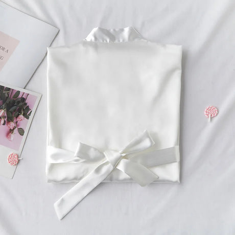 Customized Name Date Wedding Bathrobe Faux Silk Bridal Robe Bride Bridesmaid Wedding Robes Woman Bachelorette Hen Party