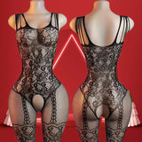 Women Sexy Babydoll Lingerie Bodystockings Cover Up Without Bikini Fishnet Hollow Out Backless Bodysuit See Through Beachwear