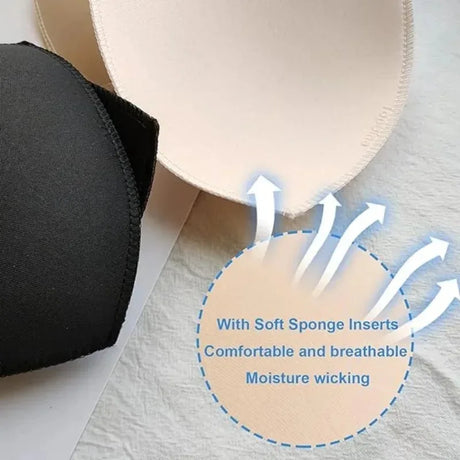 Soft Bra Pads Inserts Removable Bra Pad for Women Breast Push Up Enhancer Bra Pad Sports Bras Cups Insert Bikini Swimsuit