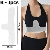 Women Bra Liners Washable Sweat Absorber Underboob Sweat Absorber Pads Non Woven Rectangle Insert Lining Sports Underwear Pads