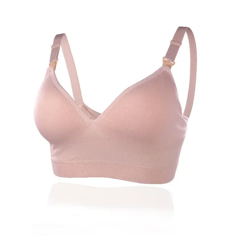 Wirefree Maternity Nursing Bra Breathable Anti Sagging Breastfeeding Brassiere for Pregnant Women Daily Wear