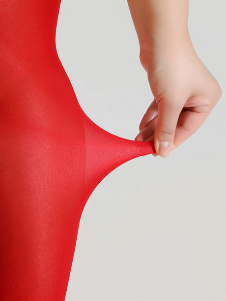 A Fashionable Plus Size Versatile Slim Oversized Breathable Solid Color Nylon Elastic Plus Size Pantyhose