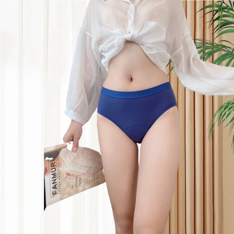2PCS/set Leak Proof Menstrual Panties Cotton Shorts for Women Waterproof Briefs Intimates Physiological Female UnderwearXS-2XL