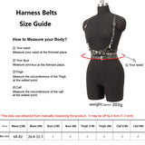Women Fashion Belt Corsett Belt Street Style Leather Lingerie Chest Harness Punk Rock Leather Belt Gothic Accessories Clothing