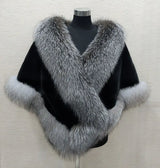 White Fur Shawl Women's  Jacket  Autumn Winter Faux Mink Fox Fur Dress Cheongsam Cloak Coats New 2026 Thicken Warm Short Outwear