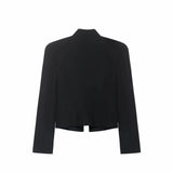 Women Vintage Slim Jacket Spring Women Trends Elegant Napoleon Jackets Ladies High Street Chic Shoulder Padded Blazer