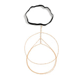 Boho Elastic Band Crystal Leg Thigh Chain for Women Summer Beach Sexy Tassel Multilayer Adjustable Body Jewelry Dress Decorate
