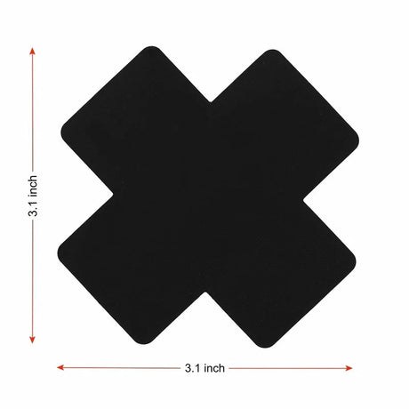20pcs Red Heart Kiss Me Shape Self-Adhesive Disposable Satin Nipple Covers for Women Breast Pasties Stickers for Strapless Cloth