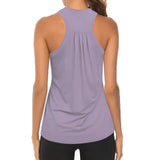 Sleeveless Racerback Workout Tank Tops for Women,Dry Quick Breathable Gym Running Training Yoga Shirts,Fitness Sport Yoga Vest