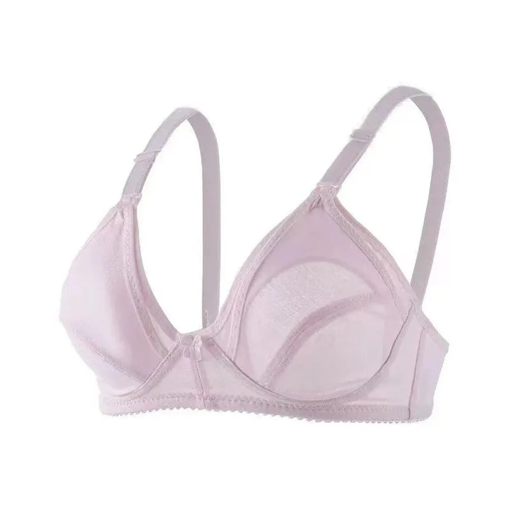 Cotton Maternity Nursing Bra Wire Free Open Breast Design Open Breast Bra Plus Size Sleep Underwear Cotton Wire Free Bra