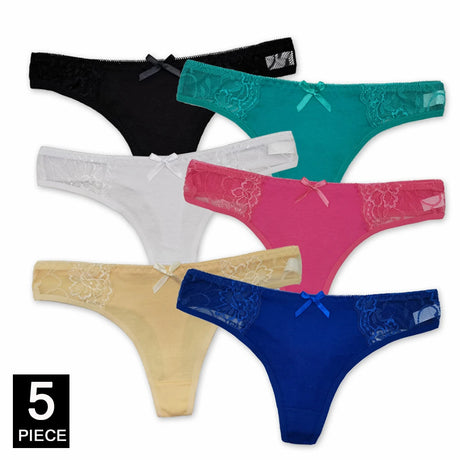 Ladies Sexy Lace Panties Women Thongs Breathable Low Waist Fashion G Strings Hollow Transparent Underwear Lingerie 5 pcs/lot
