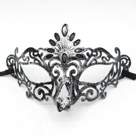 1PC Masquerade Mask Vintage Prince Mask Black Antique Copper Half Face Mask Plastic Retro Crown Masks Women Party Decoration