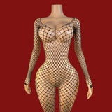 Babydolls Sexy Adult Open Crotch Body Stockings Female Black Women Fishnet Lingerie Underwear Transparent Bodysuit Costumes