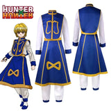 Anime Manga Hunter X Hunter Kurapika Cosplay Costume Wig Fingers Rings Chain Earrings Anime Uniforms Halloween Party Outfits