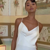 Elegant Solid Women's Dress Side Split Backless V-Neck Hip Package Lady Long Dresses 2026 Summer Autumn Female Party Robe New