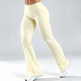 Origin Flares Leggings Women Soft Yoga Stretch Bootcut Workout Pants Naked Feel Slim Hip Lifting Gym Fitness Running Activewear