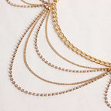 Bikini Sexy Body Chain Acrylic Crystal Wave Waist Chain For Women Sex Fashion Ladies Body Jewely Accessories Wholesale