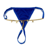 Sexy Women Custom Thong with Letter Metal 12 Constellations Body Waist Chain Jewelry Panties Girl Personalize Underwear Gift
