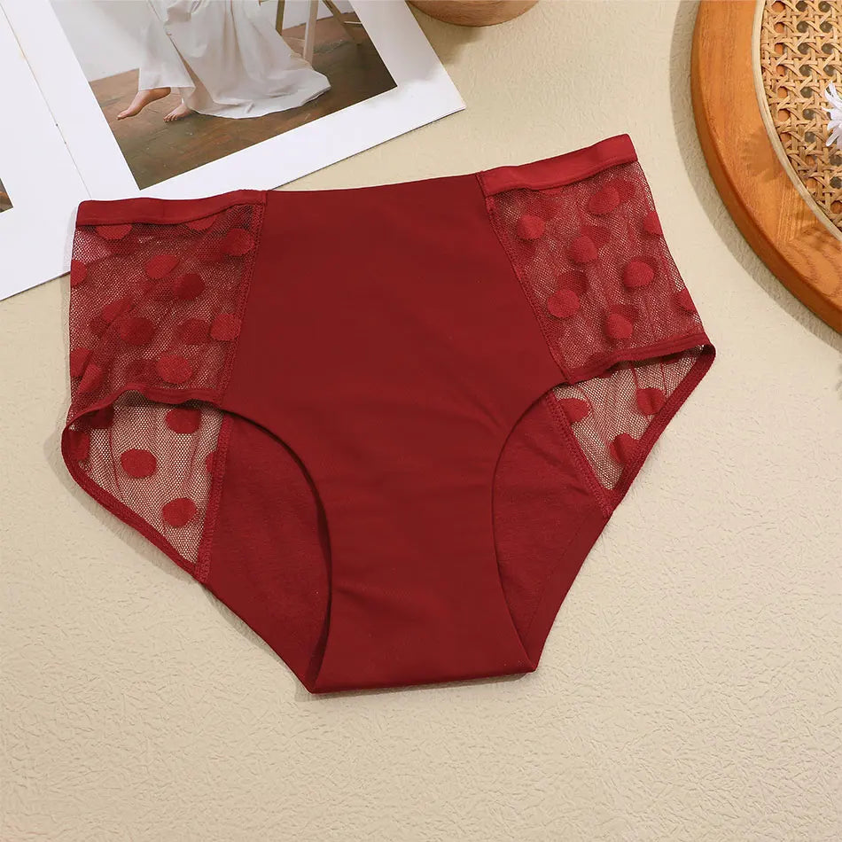 Physiological Underpants Sexy Lace Leak-proof Menstrual Three layer leak proof Sanitary Stretch Underwear Menstruation Briefs