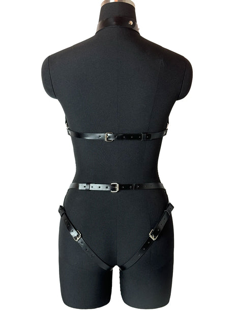 Sexy Body Harness Belt Set Tights Women Bdsm Leather Lingerie Fetish Clothing Underwear Harness Bondage Sex Toy Accessories