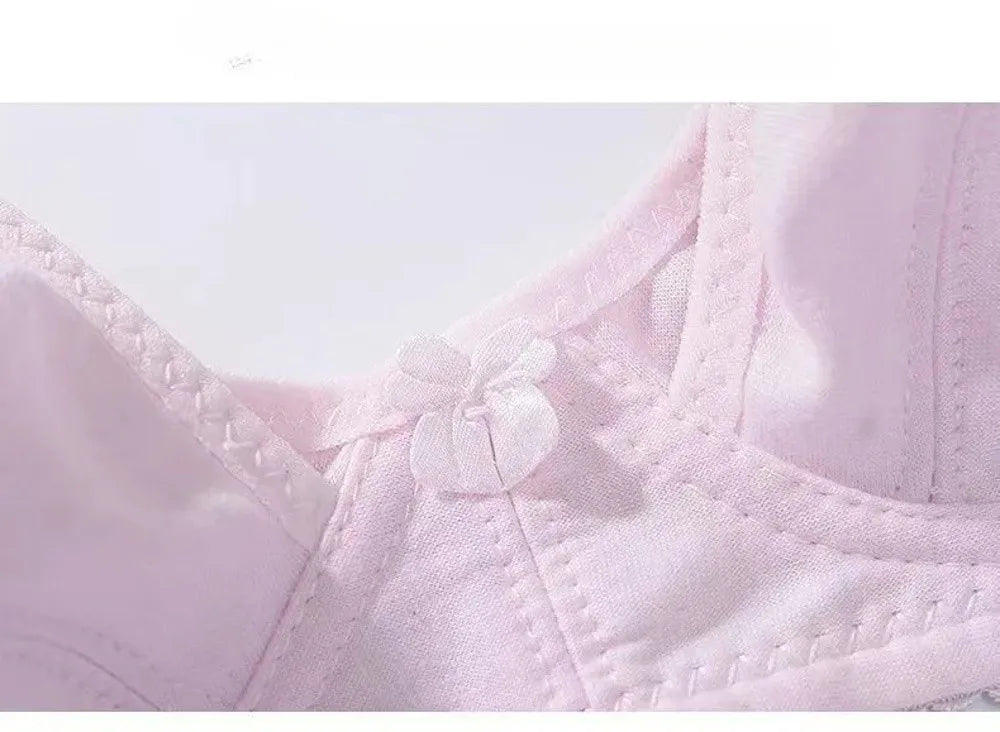 Cotton Maternity Nursing Bra Wire Free Open Breast Design Open Breast Bra Plus Size Sleep Underwear Cotton Wire Free Bra