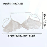 New Fashion Mesh Crystal Set Bra Chain Jewelry Luxury Shining Nightclub Party Bikini Water Diamond Bra Chain Dingzi Pants Jewelr