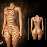 Sexy Tearable Net Bodysuit, Interactive Wearable Clothing, Full Coverage Body Suit, Erotic Lingerie, Transparent Mesh Jumpsuit