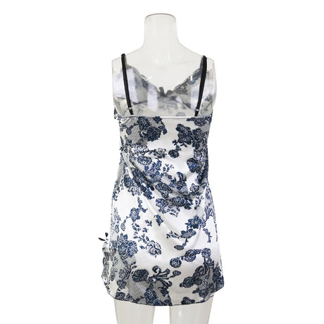 Women Sexy Lace V-neck Sleepwear Suspenders Nightdresses Female Sleeveless Nightwear Sleep Nightdress For Ladies