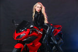 M-XXL Women 2way Zipper Open Crotch Faux Leather Catsuit Clubwear DS Latex Cat Women s Fancy Costume Jumpsuit