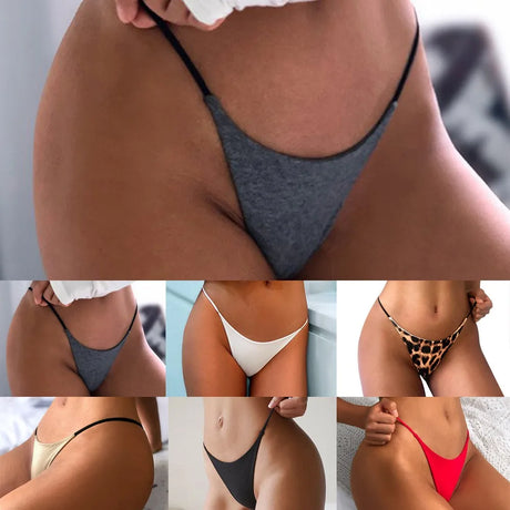 Women Sexy Lingerie Panties Knickers Ladies Low Rise Briefs G-string Thong Underwear T Back Underpant Bikini