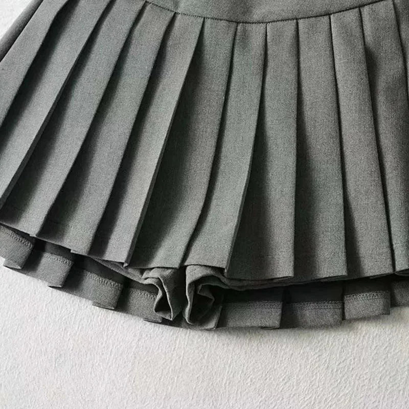 Sexy Women Pleated Skirts High Waist Summer Vintage Mini Skirts Korean Tennis Student White Designed Dance Skirt