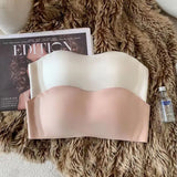 Sexy Seamless Tube Top Bra Invisible strapless Bras Women Underwear thin Non slip Push up Bralette Wireless Female Lingerie