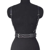 Women Fashion Harness Pu Leather Studded Decor Harness Adjustable Harness Belt Gothic Harness Bondage Lingerie Chest Harness