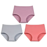 3Pcs Women's Cotton High Waist Panties Underwear Female Large Intimate Lingerie Briefs Woman Underpants Panty Panti New 2025