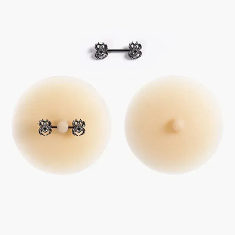 Tornova Solid State Rubber Nipple Patch Invisible and Traceless Solid Chest Patch Women's Sexy Breast Patch Nipple Decoration