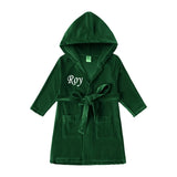 Luxury Personalized Embroidered Baby Dressing Gown Bath Robe Soft & Lightweight Velvet Bath Robe 1st Birthday Baby Gift for Kids