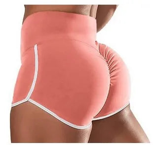 1pcs Women High Waist Stretch Tight Shorts Lady Sexy Solid Pantie Female Hip Lift Brief Women's Plus Size Sport Run Short Pant