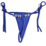 Custom Name Thongs String Panties Women Personality Underwear Bikini Lace Tanga Thong Low Waist Girl Body Jewelry Birthday Gift