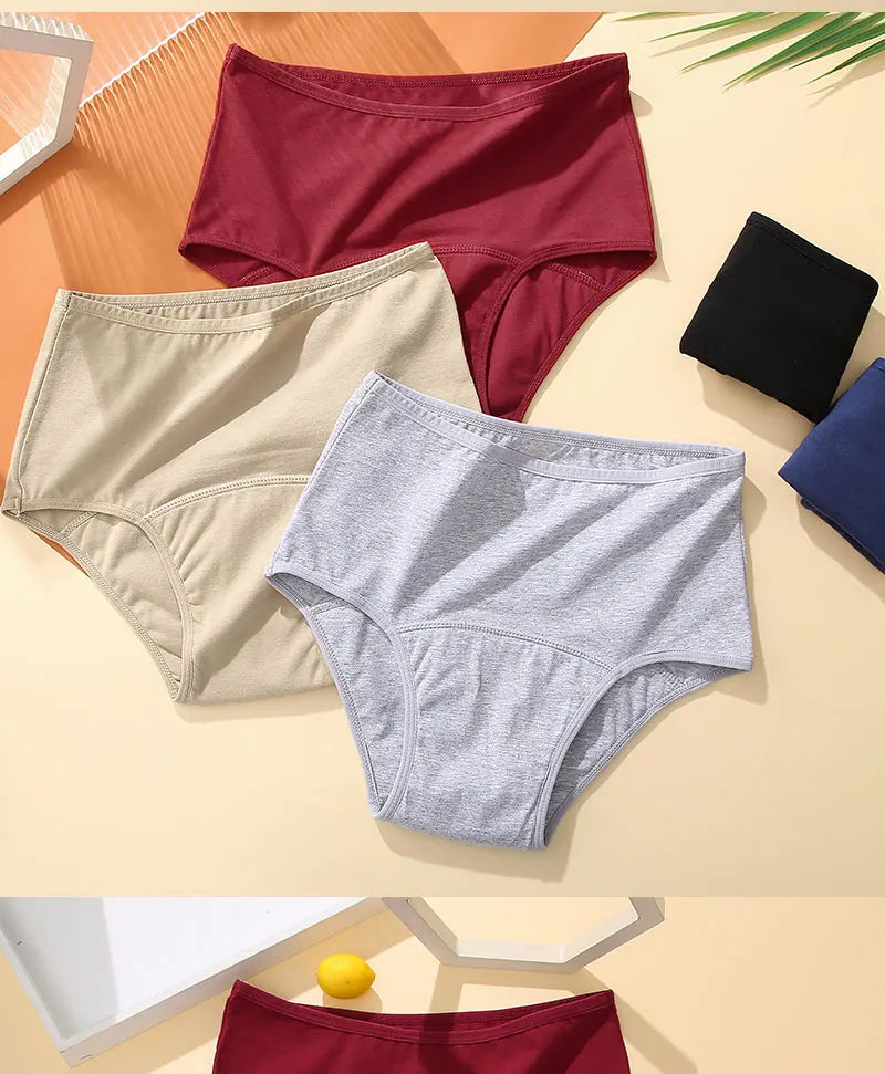 1Pcs Sexy Leak Proof Menstrual Panties Physiological Pants High Waist Women Underwear Period Comfortable Waterproof Briefs