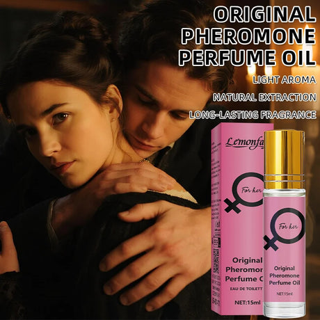 Lemonfay For Her Original Pheromone Perfume Oil - 15ml Portable Roll-On Fragrance, Long-Lasting Intimate Scent for Women