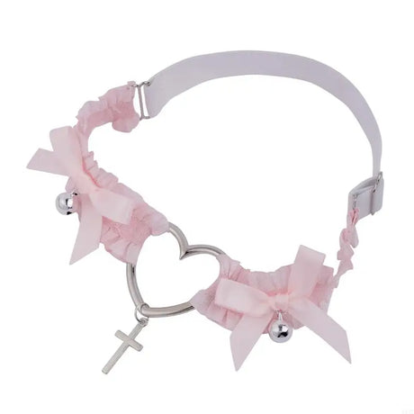 Y1AC Garter Belt for Cross Pendant Bowknot Leg Ring Thigh Sexy Harajuku