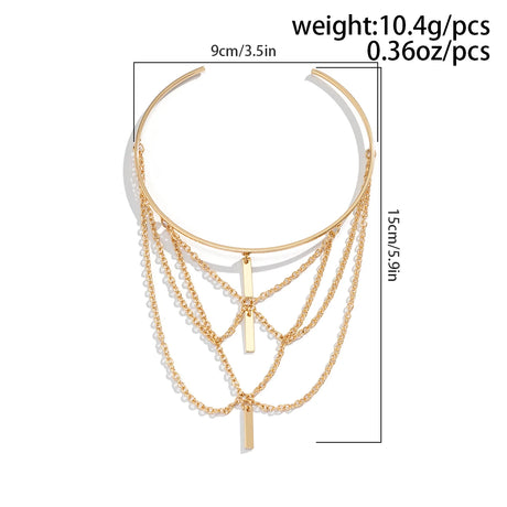 PuRui Gold Color Open Upper Arm Bracelet Women's Jewelry Rectangle Stick Charm Tassel Arm Bangle Party Summer Accessories New