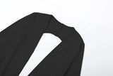 STYLISH LADY Cut Out Jumpsuits 2025 Autumn Women Long Sleeve V Neck Backless Bodycon Sexy Club Party Rompers Jumpsuits