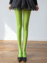Women's Velvet Retro Spring and Autumn Thick Stockings Matte Arbitrary Cut High-Elastic Pantyhose