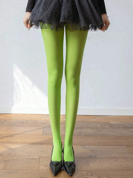 Women's Velvet Retro Spring and Autumn Thick Stockings Matte Arbitrary Cut High-Elastic Pantyhose